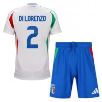 Maglia Calcio Italia Giovanni Di Lorenzo #2 Seconda Divisa Bambino Europei 2024 Manica Corta (+ pantaloncini)